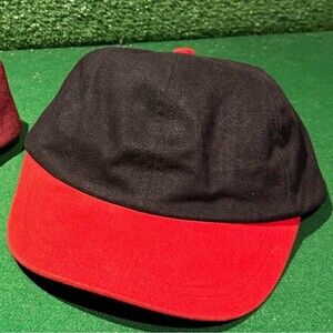 New Age Inc. Black Red Men's Baseball Cap Hat Adult Men One Size Adjustable